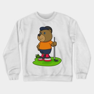 Bear Hockey Hockey stick Crewneck Sweatshirt